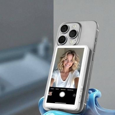 Экран магнитный с динамиками для фото и видеосъемки совместим с iOS9 и выше и с Android2.0 и выше X40 Серый