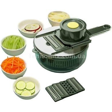 Овощерезка с насадками Vegetable Cutter 10в1 Зеленая