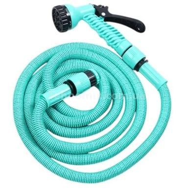 Шланг поливальний 30м, що розтягується, з насадкою для поливу EXPANDABLE GARDEN HOSE K-100FT Бірюзовий