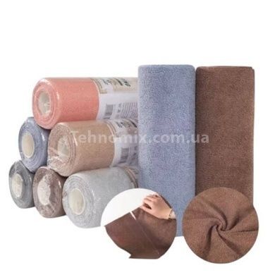 Рулон отрывных салфеток из микрофибры 25x25см 20шт Серые