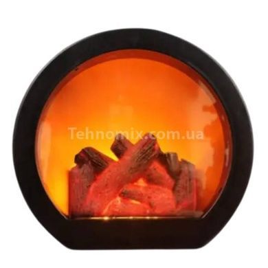 Камін декоративний з ефектом живого вогню USB/AA Fireplace Lantern LED TH-798 Чорний