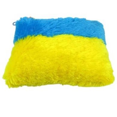 Подушка м'яка диванна Прапор України 30*27*14см 8845 Жовто-блакитна