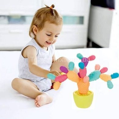 Гра сенсорна розвиваюча Кактус 23 деталі Soft Glue Insert Cactus