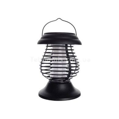 Світильник садовий підвісний антимоскітний на сонячній панелі Bug Zapper Чорний