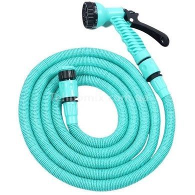 Шланг поливальний 30м, що розтягується, з насадкою для поливу EXPANDABLE GARDEN HOSE K-100FT Бірюзовий