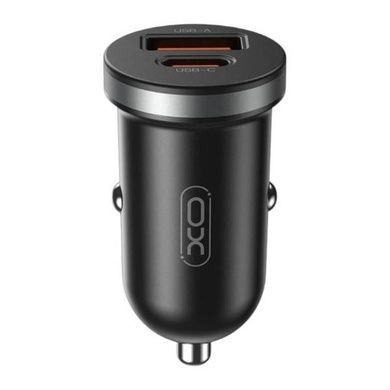 Автомобільний зарядний пристрій для гаджетів та смартфонів XO CC56 mini car charger A+C single port 30W/simultaneous 5V3A Micro