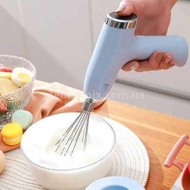 Міксер портативний віночок Baker Блакитний