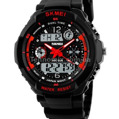 Годинник чоловічий тактичний Skmei S-Shock Red 0931R