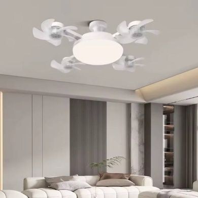 Лампа LED с 4 вентиляторами в патрон Е27 60W AY1053 Белая