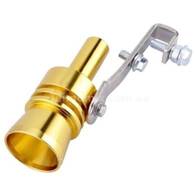 Автомобильный турбо звуковой свисток на выхлопную трубу Turbo Sound Big Золото