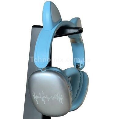 Беспроводные Bluetooth наушники с кошачьими ушками LED SP-20A Голубые