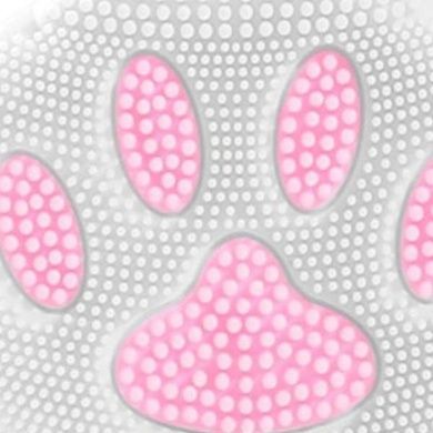 Щетка вибрационная аккумуляторная для лица Лапка paw washer Белая