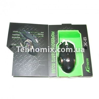 Компьютерная игровая мышка GAMING MOUSE X6 с LED подсветкой