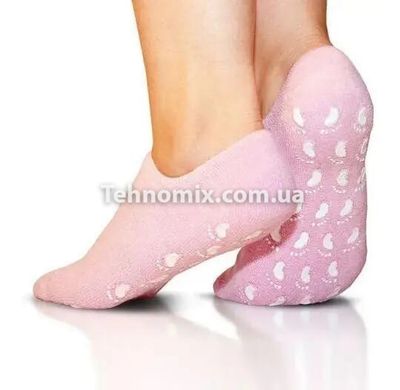 Зволожуючі гелеві шкарпетки для педикюру SPA Gel Socks № G09-12 рожеві від 20 до 28см