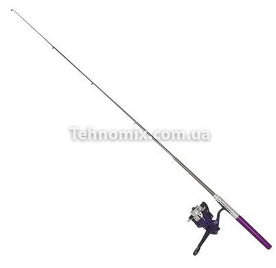 Складная мини удочка 100 см Fish Anywhere, Anytime, Best gift for Fishing Фиолетовая