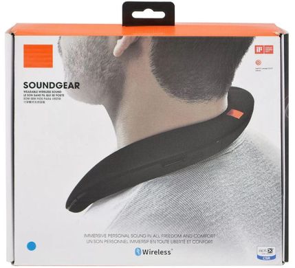 Bluetooth-колонка Soundgear neck-mounted c функцией speakerphone, радио синяя