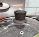 Сковорода 24см Higher Kitchen НК-318 Черная с деревянной ручкой