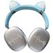Беспроводные Bluetooth наушники с кошачьими ушками LED SP-20A Голубые