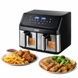 Аерогриль з двома лотками та сенсорним екраном 4,5л+4,5л 2000Вт Air Fryer RAF R.5382 Чорний