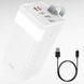 Power bank з дисплеєм 22,5W Hoco 60000MAH J89A Білий
