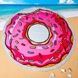 Подстилка пляжная Пончик укушенный с бахромой 150см