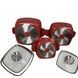 Набор квадратных кастрюль с крышками 6 предметов Top Kitchen TК00025 Красный