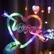 Гірлянда штора 12 Сердець LOVE 220V Мультиколор