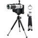 Монокуляр 2в1 телеоб'єктив для смартфона Mobile Telephoto Lens Чорний із сірим
