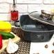 Кастрюля со стеклянной крышкой и гранитным антипригарным покрытием 4,5л 24см Top Kitchen ТК-00055 Черная