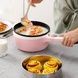 Кастрюля электрическая 1,5л 20см 600Вт 220V Electric Cooking Pot Розовая