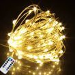Гірлянда роса 10м 100led+пульт Тепле світло