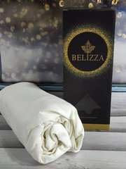 Простынь на резинке с наволочками Belizza Kream 160х200см Сатин