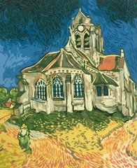 Картина за номерами Ms 8869 Ван Гог "Церква в Овері" 40 * 50 см в коробці
