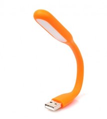 Портативный гибкий LED USB светильник orange