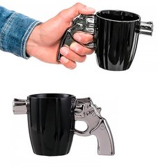 Чашка з ручкою у формі "Револьвера" 3D 380мл