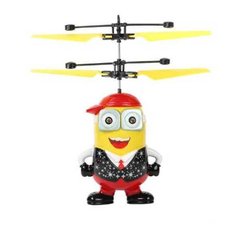 Іграшка літаючий міньйон у костюмі (вертоліт)