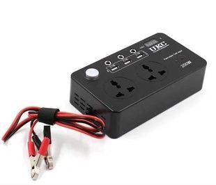 Преобразователь с защитой от перегрузок UKC AC/DC 200W 12V LCD + USB;