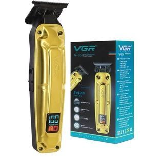 Машинка для стрижки з насадками 3-6-9-12 мм VGR V-904 Золота