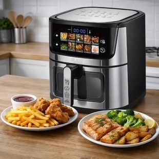Аэрогриль 9л 1950Вт Air Fryer RAF R.50002 Серый с черным