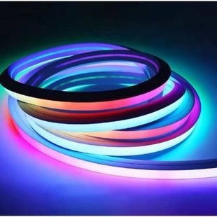 Гибкая неоновая лента с управлением от телефона Neon Rope Light 5м