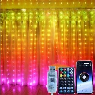 Гірлянда Штора 3*2 APP Bluetooth USB SFK-05
