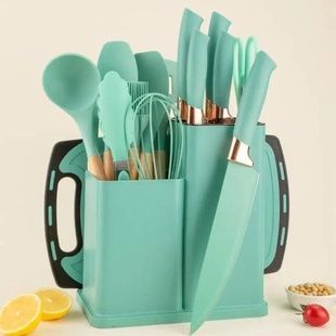 Набір кухонного приладдя 19 предметів Kitchen Set Зелений