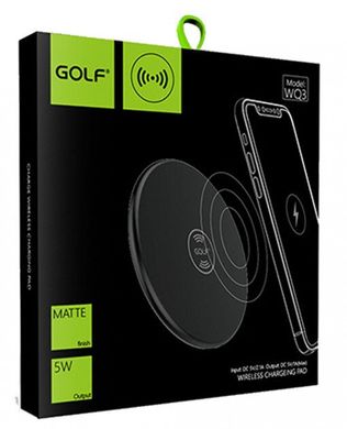 Беспроводная зарядка Golf GF-WQ3 Wireless Charger Черная