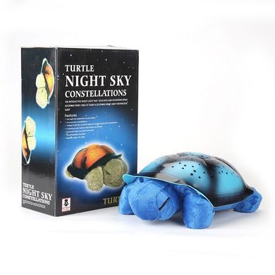 Нічник - проектор черепаха Turtle Night Sky Синій