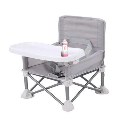 Складаний тканинний стіл для годування Baby Seat Сірий