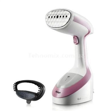 Відпарювач ручний для одягу 1600Вт Steam Iron R.1159 RAF Білий з рожевим