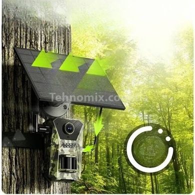 Камера відеоспостереження фотопастка автоматична 4G SOLAR F8 Камуфляжна
