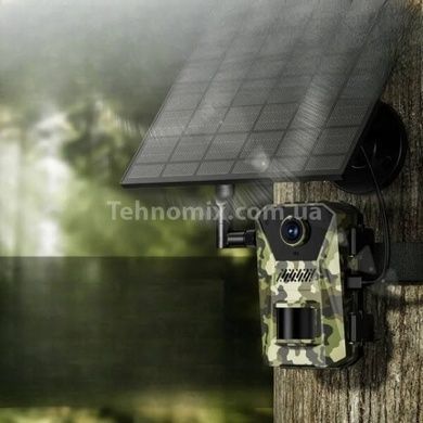 Камера відеоспостереження фотопастка автоматична 4G SOLAR F8 Камуфляжна