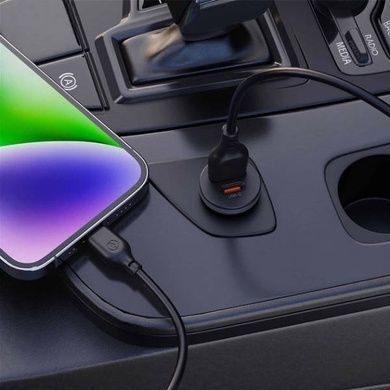 Автомобільний зарядний пристрій для гаджетів та смартфонів XO CC56 mini car charger A+C single port 30W/simultaneous 5V3A with
