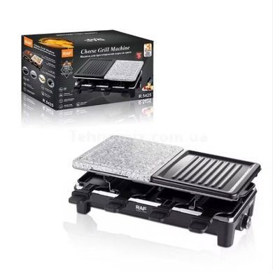 Електрогриль відкритий з антипригарним покриттям Cheese Grill Machine R.5425 RAF Чорний